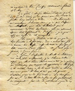 Exemple de courrier de J.V. Haas